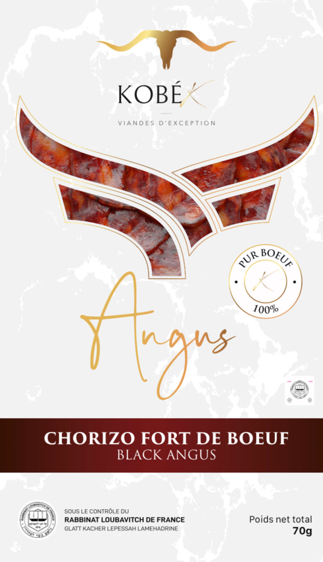 Chorizo fort de bœuf black Angus